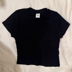 TNA Cropped Ribbed Tee
